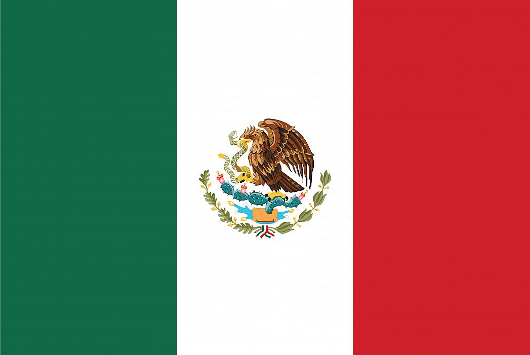 Mexico S Flag Graphicmaps Com